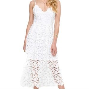 ASTR Lace Midi Dress